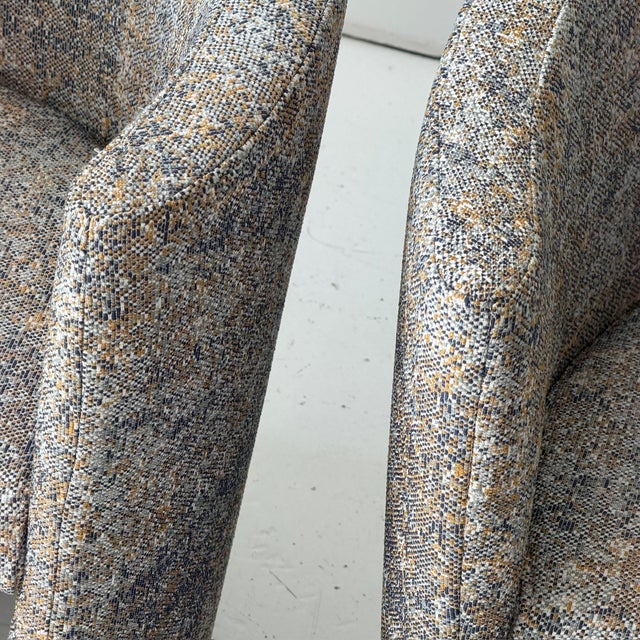 Textile 1970s Asymmetrical Club Chairs by Wittman For Sale - Image 7 of 8