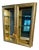 Rococo Curio Cabinet by Creazioni Artistiche Italy Wall Mount Gilt Wood For Sale