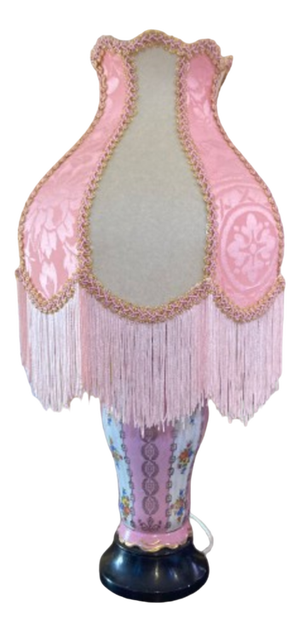 Vintage Table Lamp in Porcelain, 1940s