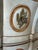 French Vintage Louis XV Style Bombe Chest of Drawers in Painted Finish With Ornate Brass Hardware For Sale - Image 3 of 12