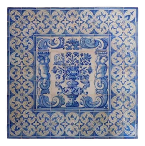 18th Century Portuguese Azulejos Panel Vase