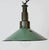 1960s Industrial Petrol Enamel Military Pendant Lamp with Cast Aluminium Top, 1960s For Sale - Image 5 of 18