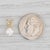 New 0.45ct Round Diamond Solitaire Pendant 14k Yellow Gold Small Drop For Sale - Image 4 of 4