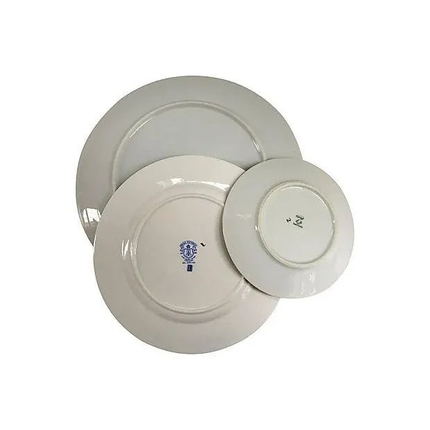 Imari Style Mixed Porcelain & Gold Place Setting - Set of 4 For Sale In Boston - Image 6 of 7