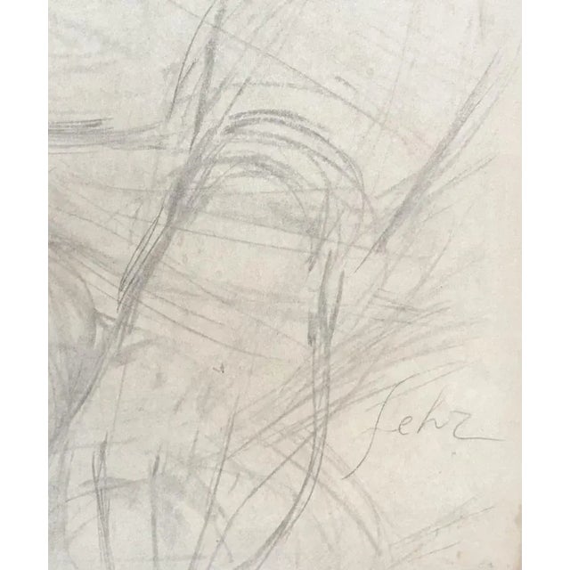 Henri Fehr, Etude de jeune femme, 1930, Pencil on Paper For Sale - Image 3 of 6