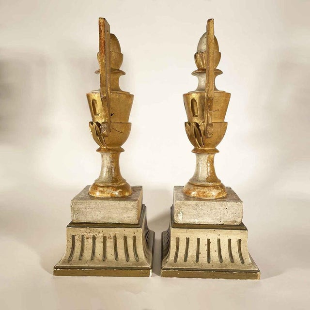 Empire Ivory and Gold Vases, 1800, Set of 2 For Sale - Image 4 of 9