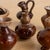 1950s Set of 6 French Glazed Ceramic Miniature Vases For Sale - Image 9 of 10