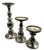 Chrome Vintage Towle Chrome-Plated Metal Candle Holders With Hurricane Glass Shades - A Set of 3 For Sale - Image 8 of 12