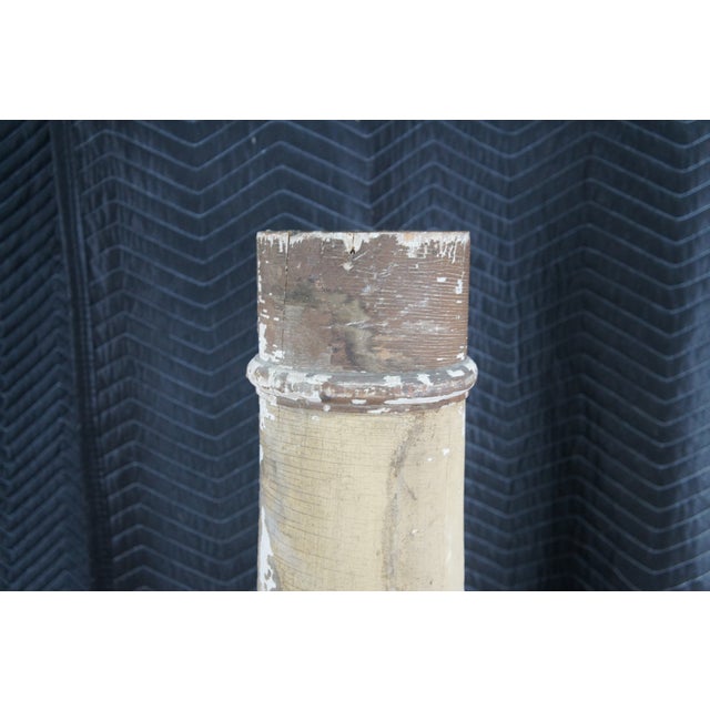 Antique Architectural Reclaimed Salvaged Decorative Columns Distressed Wood 67" For Sale - Image 4 of 11