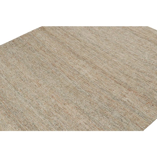 Rug & Kilim Rug & Kilim’s Contemporary Jute Kilim in Beige-Brown For Sale - Image 4 of 7