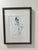 Late 20th Century Original Signed Fashion Illustration by Guillermo Meraz - Glamorous Evening Gown, Framed For Sale - Image 4 of 4