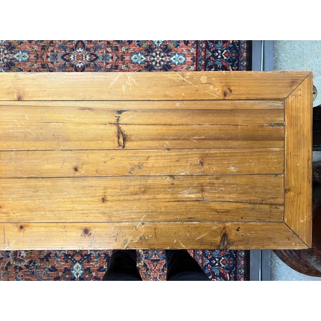 Antique Chinese Gilt Pine Altar / Console Table For Sale - Image 11 of 13