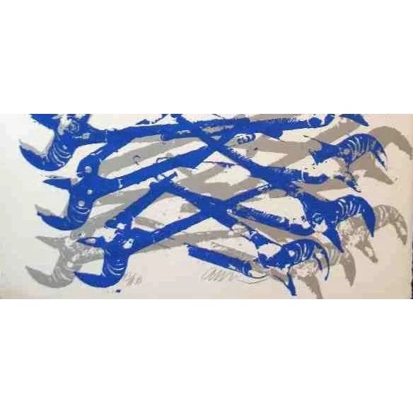 Abstract 1979 Arman French Hydra Screenprint For Sale - Image 3 of 3