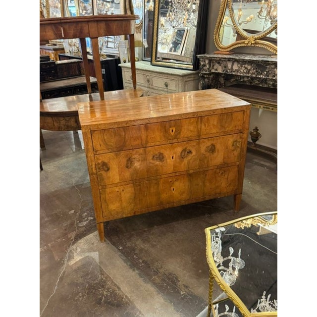 Biedermeier 19th C. German Biedermeier Walnut Commode For Sale - Image 3 of 5
