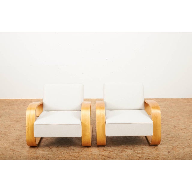 Tank Cantilever Chairs in Birch Plywood by Alvar Aalto, Set of 2 For Sale - Image 9 of 13