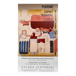 Le Corbusier, Nature Morte Puriste, 1925, Copyright FLC/Adagp, Paris, 2014, Exhibition Poster 2014, Printed in France