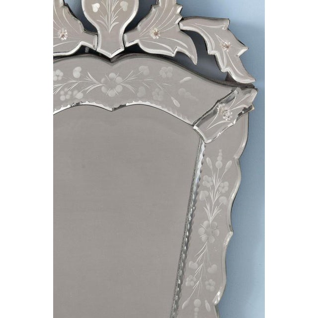 20th Century Crested Venetian Mirror For Sale - Image 6 of 8