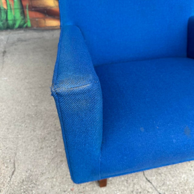 Jens Risom Easy Chair Walnut Lounge Chair Mid-Century Modern For Sale - Image 9 of 12