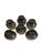 Mid 20th Century Holmegaard Per Lütken Smoky Green Lowball Tumblers With Ribbed Pedestal – Set of 6, Mid-Century Danis For Sale - Image 16 of 17