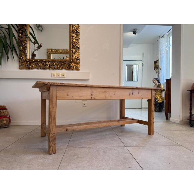 Solid Farmhouse Coffee Table, Dimensions: Height x Width x Depth 64 x 156 x 72 cm. Solid, rustic coffee table with a...