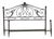 Antique Metal Bed with Twists and Decorations For Sale