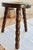 1920s Antique Wooden Tripod Milking Stool with Turned Legs, 1920s For Sale - Image 5 of 6