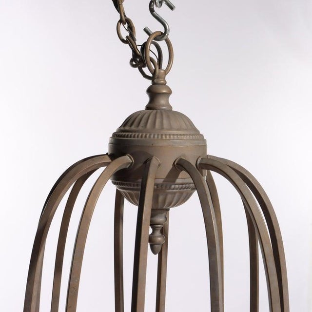 Early 20th Century Oversized 12-Arm Iron Chandelier, 20th C For Sale - Image 5 of 7