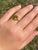 The Spiralizer: Spiralized Oval Peridot Ring in Yellow Gold For Sale - Image 11 of 11