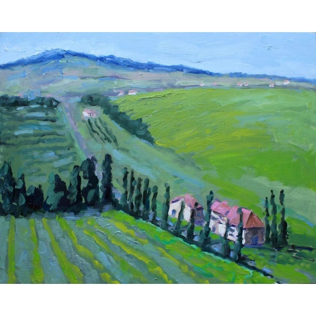 Quiet Places & Journeys — Contemporary Tuscan Landscape (Original Plein Air Oil Painting) For Sale