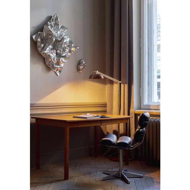 Wood Minimal Vintage Worktable or Desk For Sale - Image 7 of 8