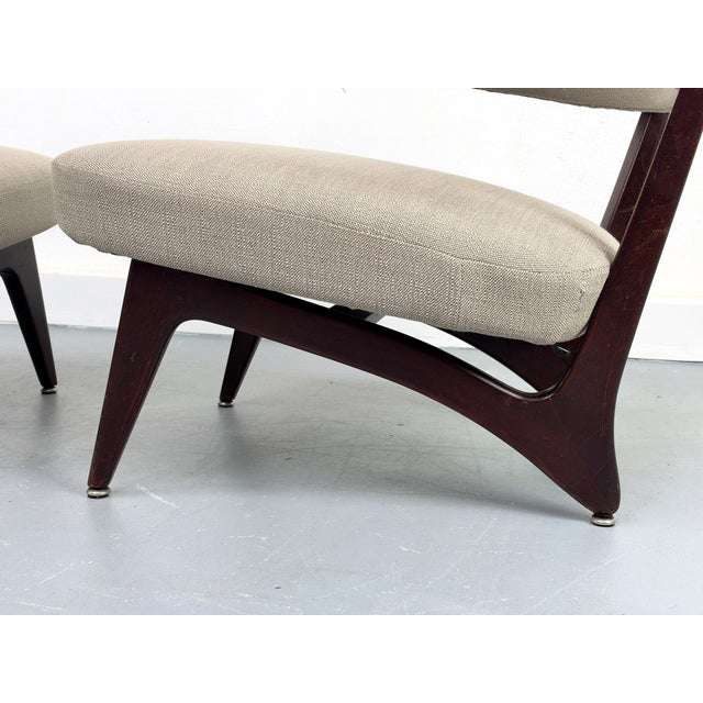 Beige Lounge Chairs, 1950s, Set of 2 For Sale - Image 8 of 18