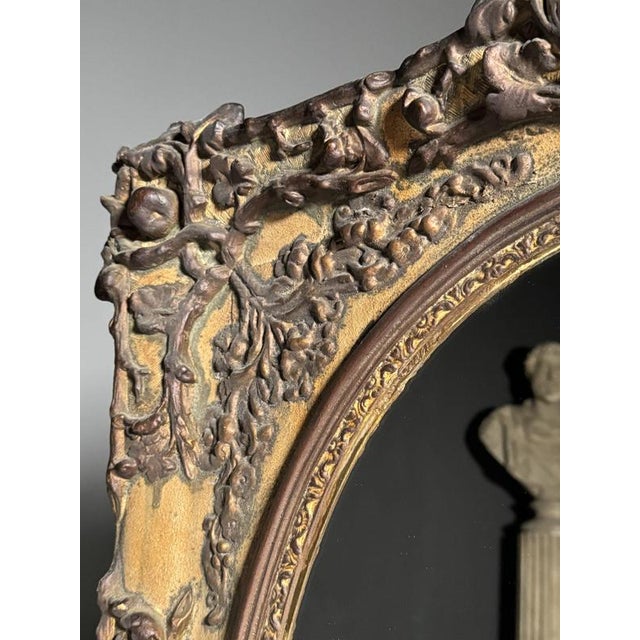 Black 19th Century Baroque Style Mirror For Sale - Image 8 of 17