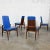 Vintage Mid Century Modern Foster-McDavid Cobalt Blue Faux Leather Dining Chairs Set of 4 For Sale - Image 13 of 13