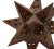 Vintage Moroccan Style Pierced 18 Point Hinged Iron Star Candle Curio For Sale - Image 9 of 11