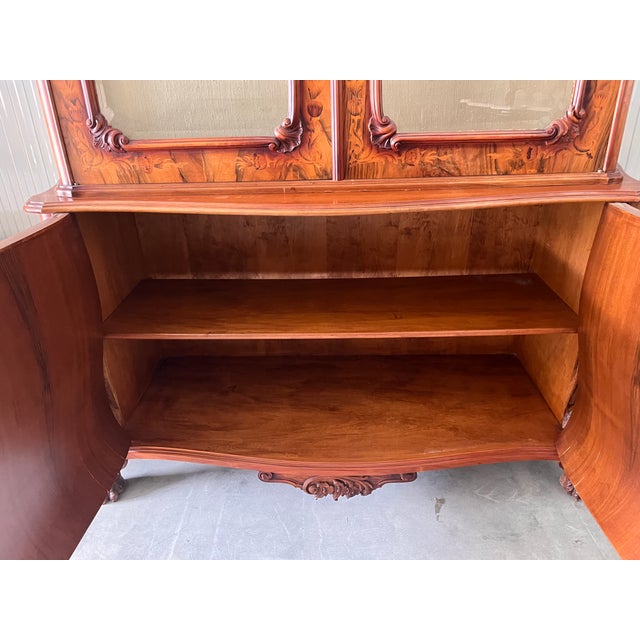 Louis XV Display Cabinet with Glass Doors, 1900s For Sale - Image 3 of 12