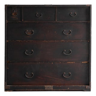 Japanese Antique Drawer 1860s-1920s / Tansu Wabi Sabi For Sale
