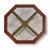 Vintage Brass and Glass Octagonal Dining Table For Sale - Image 4 of 9