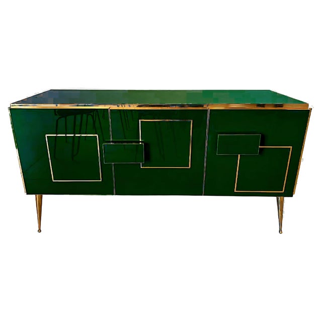Emerald Green Sideboard and Dry Bar from Justfurnituress For Sale - Image 9 of 9