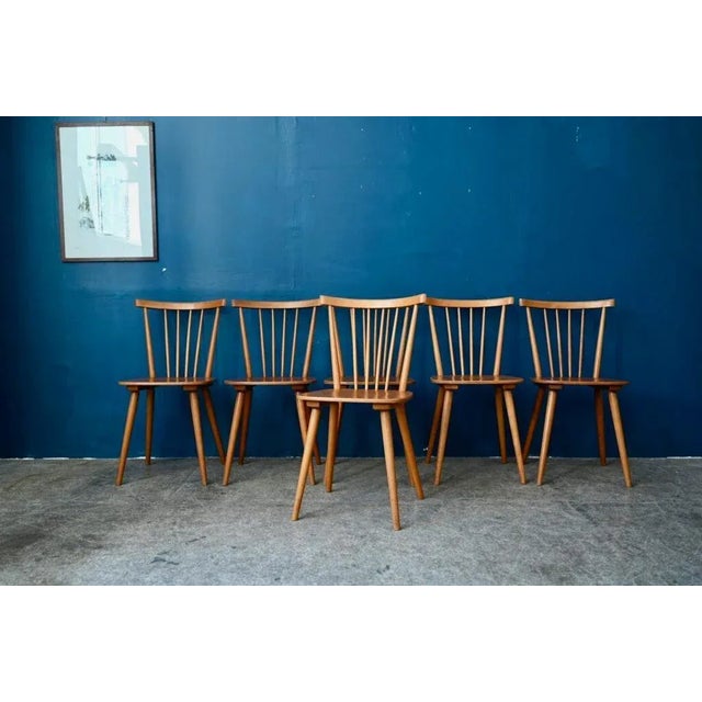 Scandinavian Bistro Chairs, Set of 6 For Sale - Image 4 of 15