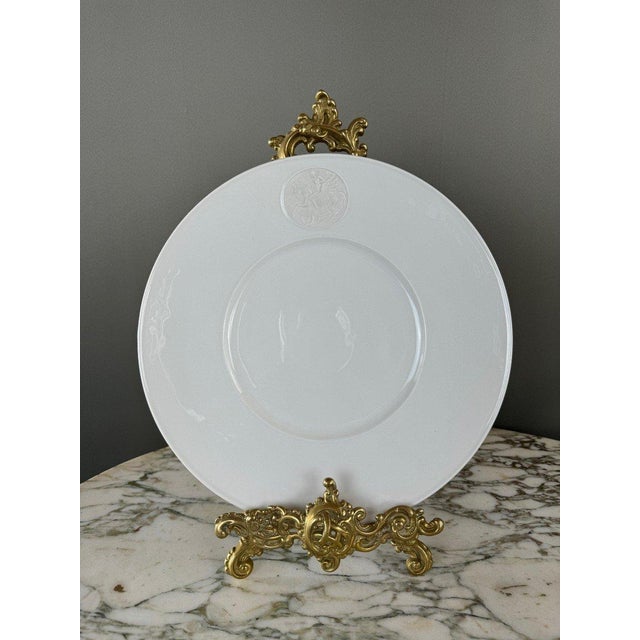 20th Century Porcelain Dinner and Dessert Plates from KMP Berlin, Set of 7 For Sale - Image 5 of 13