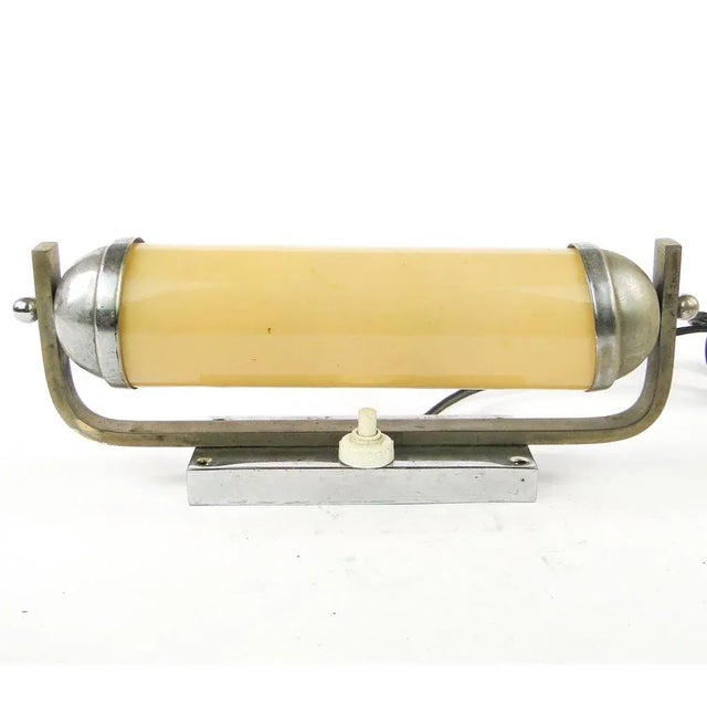 Silver Art Deco Wall Lamp from Napako, 1950s For Sale - Image 8 of 10