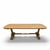 Vintage Butter Yellow Painted Trestle Sofa Table With Scalloped Top For Sale - Image 9 of 18