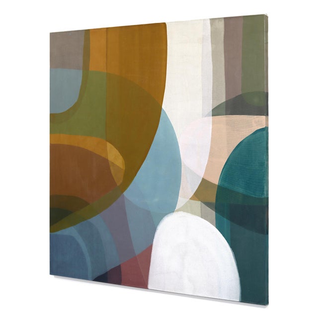 Abstract Revival-Refraction - Original Luminous Multicolor Abstract Acrylic Painting on Canvas For Sale - Image 3 of 9