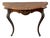 Very Fine Louis XV Burl Walnut Narrow Wall Console /Table , Circa 1880. For Sale