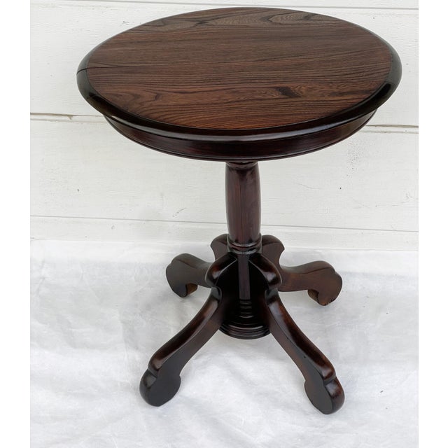 Round Ash Side Table, 1920s For Sale - Image 13 of 18
