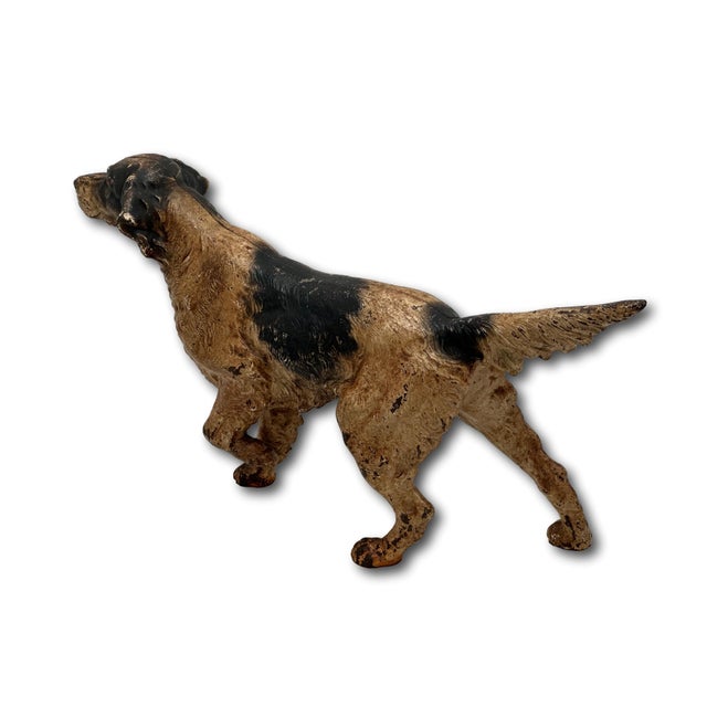 Large Vintage 1930s Hubley Manufacturing Co. Cast Iron Setter Hunting Dog Doorstop For Sale - Image 11 of 18