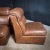 Animal Skin Mid-Century Modular 3-Person Leather Sofa, Set of 3 For Sale - Image 7 of 11