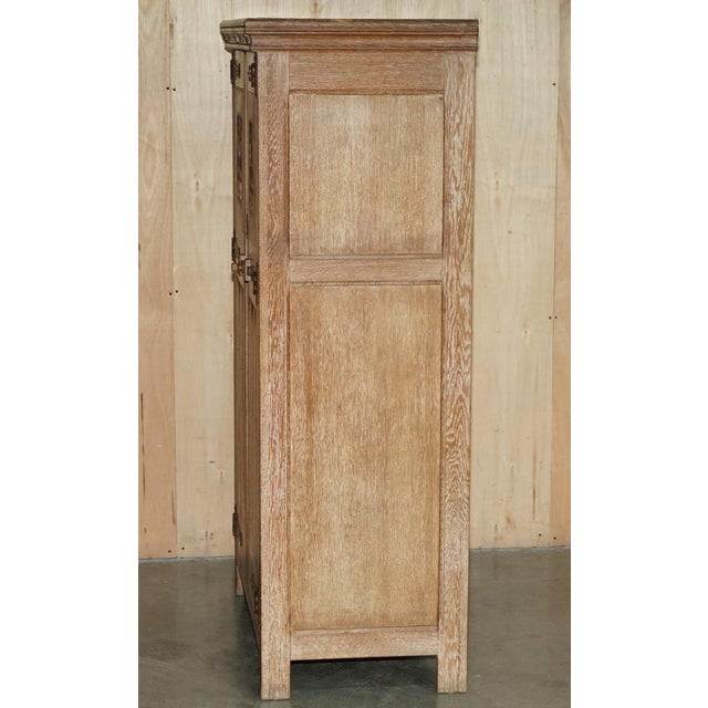 Large Oak Wardrobe from Tudor Furniture, England, 1930s For Sale - Image 12 of 16