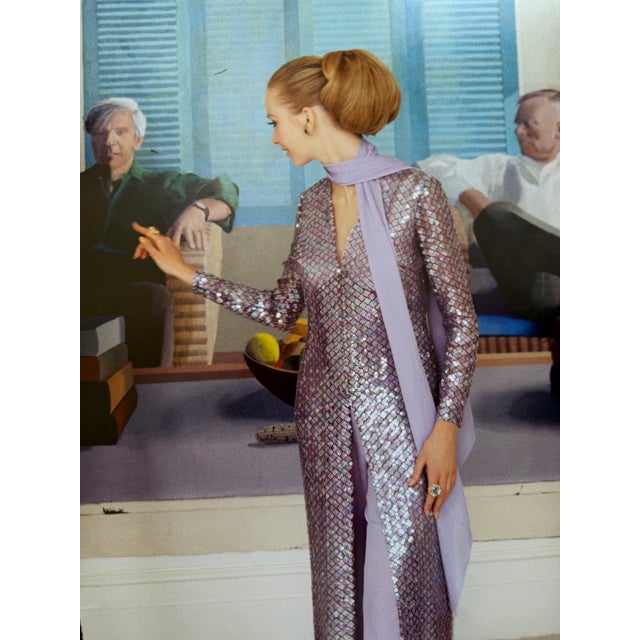 Paper Cecil Beaton, David Hockney, Maudie James & Peter Schlesinger, Vogue, December 1968 / 21st Century, Print For Sale - Image 7 of 9