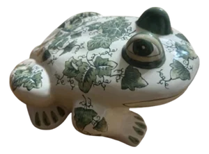 Large Mid 20 th Century Garden Ceramic Frog